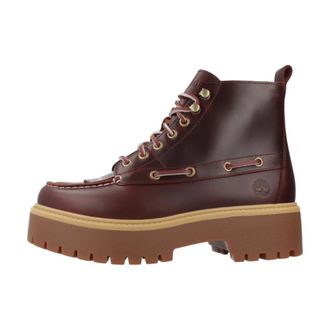 Timberland Stone Street Mid Lace - Dames - Schoenen - Rood - Maat: 40 EU Leer