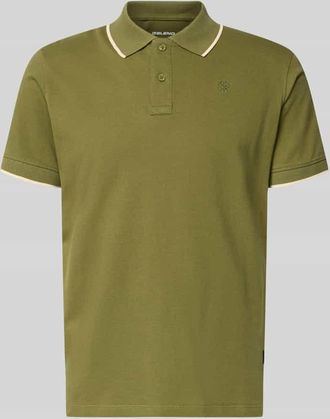 Blend Regular Fit Poloshirt mit Logo-Stitching Modell Hedin in Oliv, Gr&ouml;&szlig;e 3XL