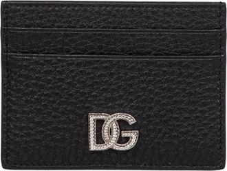 Dolce & Gabbana Portacarte Kaarthouder - Heren - Portefeuilles - Zwart - ONE Size - Leer - Accessoires