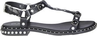Ash Black A Soft Mustang Studded Sandals