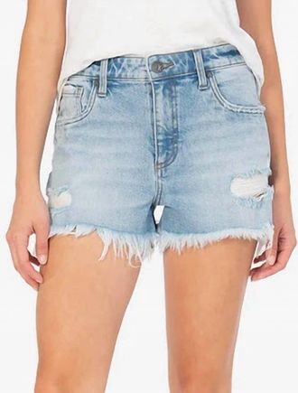 Kut from the Kloth Womens Jane High Rise Royal Short In Blue