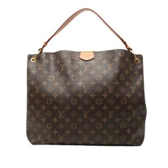 Louis Vuitton Pre-owned Graceful MM Monogram Schoudertas - Dames - Pre-owned - Bruin - Maat: ONE Size Leer