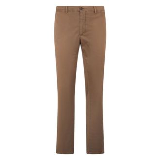 Moorer Chinos, male, Brown, Size: 5XL Cotton Chino Trousers