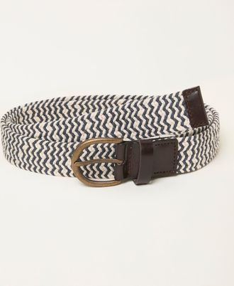 Fat Face FatFace Navy Pattern Belt