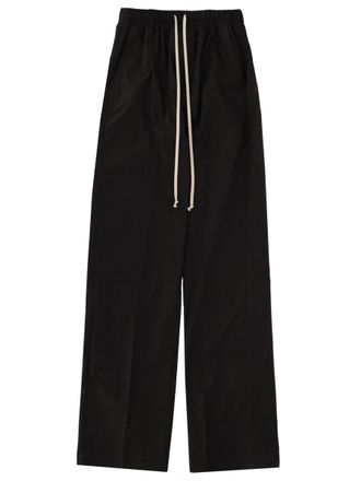Rick Owens Dietrich Wide-Leg Cotton Drawstring Pants