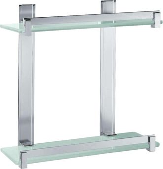 Gedy Gedy - Cd823800a01 Portaobjetos Doble Rectangular Cepillado - Ref: Cd823800a01