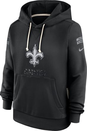 Nike New Orleans Saints Salute to Service Sideline Nike Womens Dri-FIT NFL Pullover Hoodie in Black | 03C300AA2M-CYB
