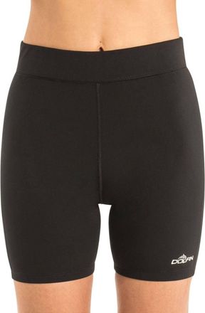 Dolfin Womens Chlorine Resistant Fitted Swim Short In Dol Black