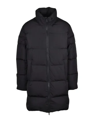 Diesel Black Nylon Long Down Jacket