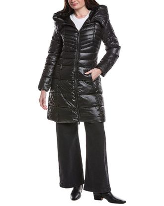 Kenneth Cole Soft Belted Puffer Coat