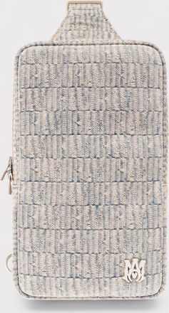 Amiri Mens Jacquard Denim Sling Bag - Blue - One Size