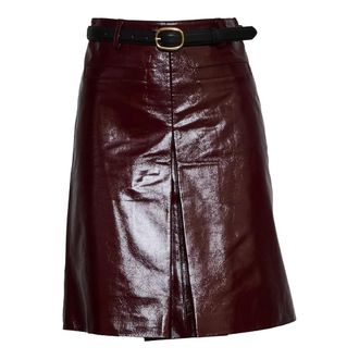 Self Portrait Dames, Rokken, Rood, Maat: XS Leer