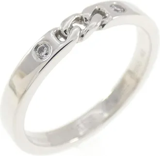 Herm&egrave;s Platinum 950 Band Ring (Pre-Owned)