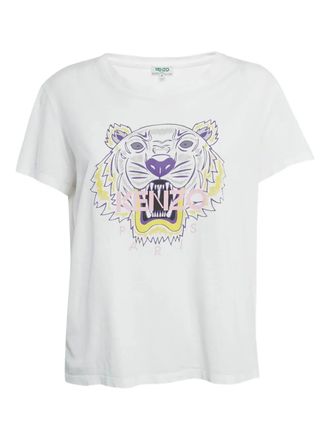 Kenzo T-shirt met logodetail - Wit