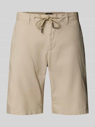 Fynch-Hatton Fynch-Hatton Regular Fit Bermudas aus Baumwoll-Leinen-Mix Modell COLI in Stein, Gr&ouml;&szlig;e XXL