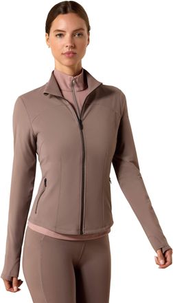Ariat Womens SolVeil Full Zip Sweatshirt Long Sleeve in Iron, Size 2X-Small, by Ariat