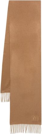 Max Mara Brown Logo Scarf