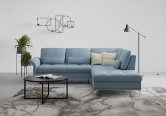 Inosign Ecksofa »Palm Beach L-Form« Federkern, mit Sitztiefenverstellung, wahlweise mit Bettfunktion