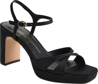 Chinese Laundry Gracie Ankle Strap Platform Sandal in Black at Nordstrom, Size 7.5