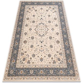 RugsX Rugsx - Carpet Wool nain Ornament, frame 7179/51643 beige / blue beige 240x340 cm
