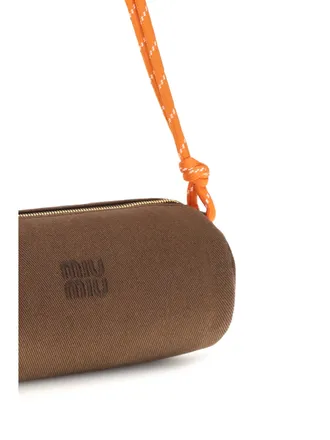 Miu Miu Recycled Polyamide Wallet - Brown