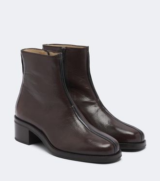 Christophe Lemaire Botines Piped de piel