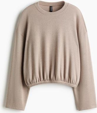 H&M Oversized Top in Taupe at Nordstrom, Size X-Small