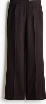 H&M Elegante Hose mit Bootcut - Dunkelbraun