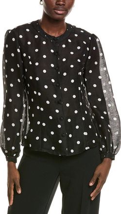 Marc Cain Linen & Silk-Blend Blouse