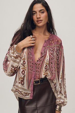 Farm Rio Ainika Smocked Blouse