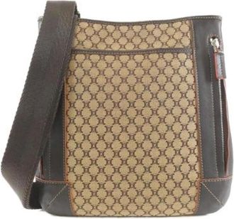 Celine Pre-owned Cross Body Bags, female, Brown, Size: ONE SIZE Pre-owned Vintage Canvas Crossbody Bag