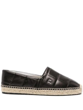 Dsquared2 Espadrillas D2 Statement in pelle - Nero