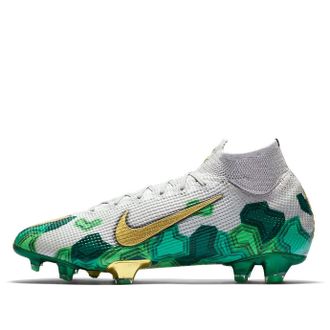 Nike Mercurial Superfly 7 Elite SE FG Grey Electro Green Gold CT1099-093