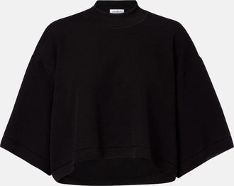 Alaia Alaïa T-shirt cropped in misto cotone