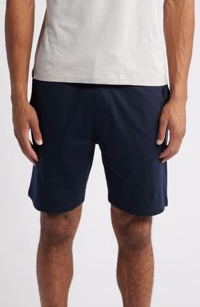 BOSS Authentic Cotton Lounge Shorts in Dark Blue at Nordstrom, Size X-Large