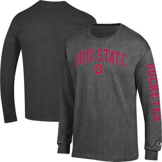 Champion Mens Champion Charcoal Ohio State Buckeyes Arch Over Logo Long Sleeve T-Shirt at Nordstrom, Size Xx-Large