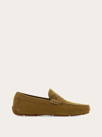 Ferragamo Uomo Driver Penny Marrone Taglia 40.5