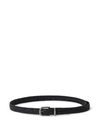 Brunello Cucinelli Leren riem - Zwart