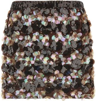 Parosh Brown Gym skirt