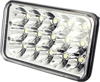 Trade Shop Trade Shop Traesio - Trade Shop - Faro Supplementare H4 Auto Fuoristrada 15 Led Abbagliante Anabbagliante Ip67
