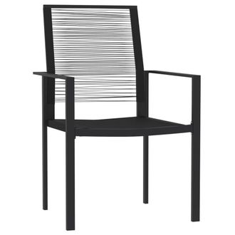 Berkfield Home Decorative 5 Piece Garden Dining Set Black