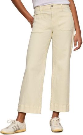 Sanctuary The Marine Crop Denim Pants in Washed Lemon Yellow at Nordstrom, Size 28
