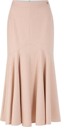 Marc Cain Midi Rok - Dames - Rokken - Oranje - Maat: 2XL Leer