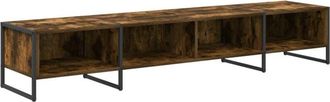 vidaXL TV Cabinet Smoke Oak 170.5 x 36 x 30.5 cm Engineered Wood vidaXL