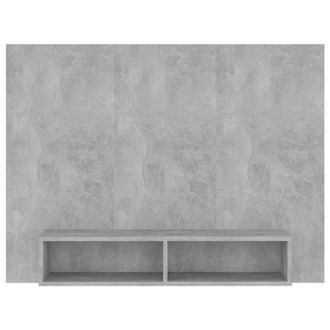 Berkfield Home Wall TV Cabinet Concrete Grey 120x23.5x90 cm Engineered Wood