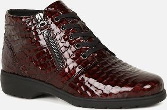 Caprice Womens Amanda Womens Ankle Boots - Red - Size: 3.5