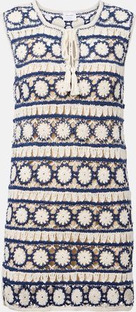 Anna Kosturova Abito corto in crochet di cotone