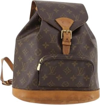 Louis Vuitton Pre-owned Backpacks, female, Brown, Size: ONE SIZE Pre-owned Montsouris MM Backpack