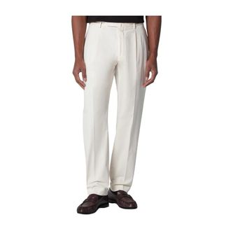 Santaniello Straight Trousers, male, White, Size: 2XL Arechi Trousers