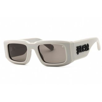 Philipp Plein Unisex Grey Rectangular Sunglasses SPP149